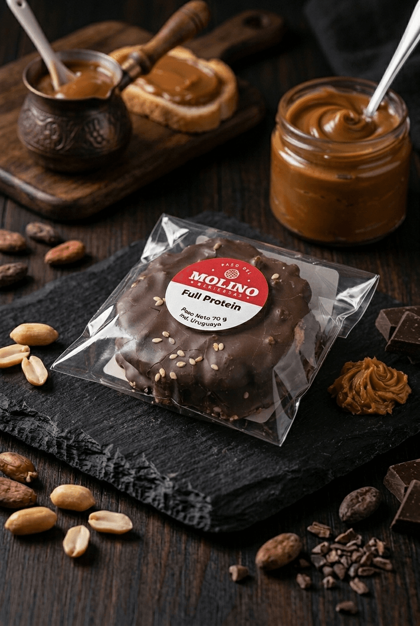 Alfajor Full protein Negro